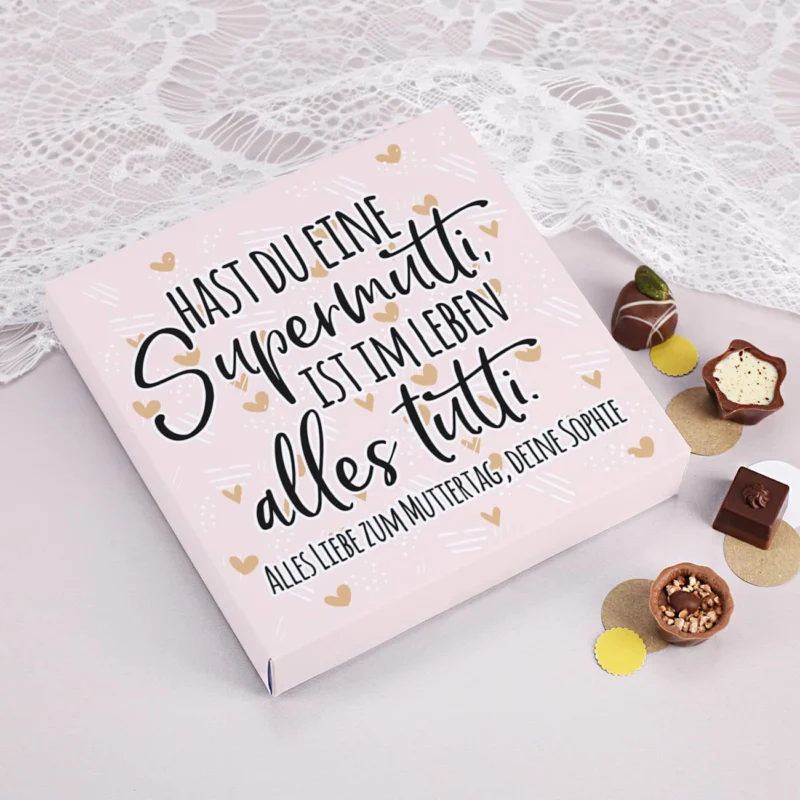 Lindt Pralinen zum Muttertag mit persönlicher Botschaft