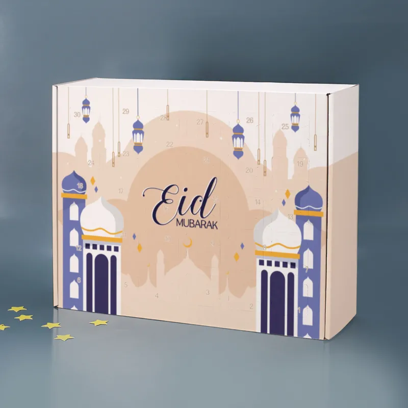 Ramadan Kalender für Jungen mit Name zum selbst Befüllen | Laternen und Türme