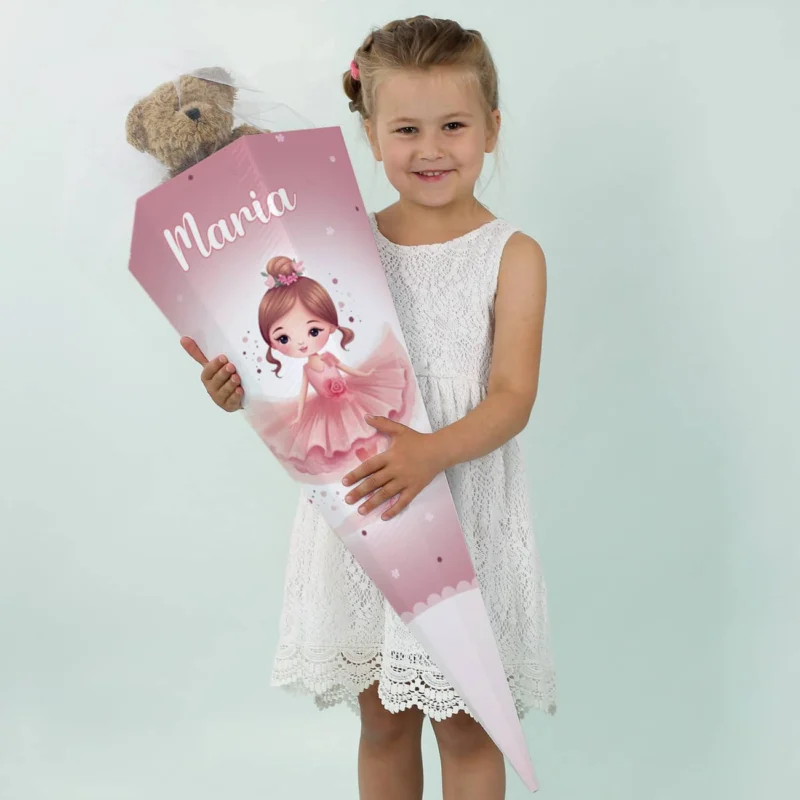 Bezaubernde Ballerina - Schultüte mit Name