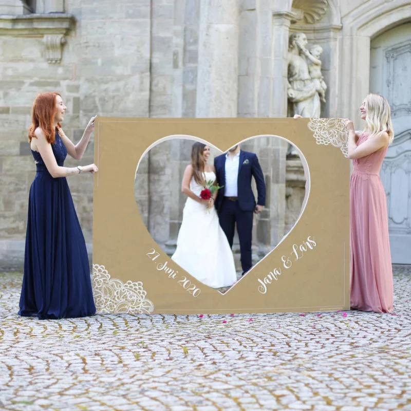 Großer Herzausschnitt im Banner