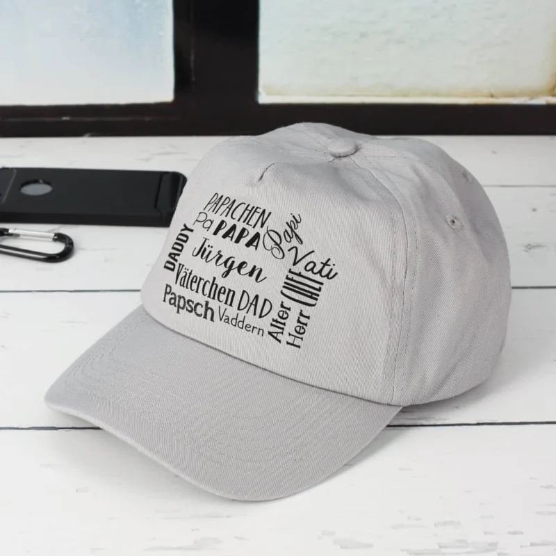 Graues Basecap zum Vatertag