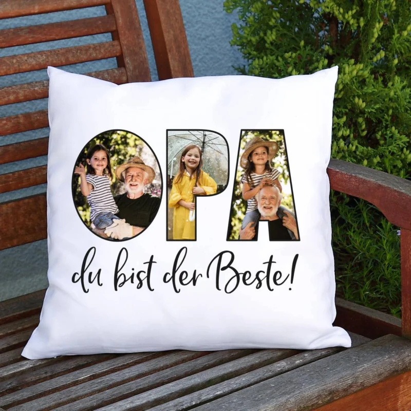 Fotokissen - Opa du bist der Beste!