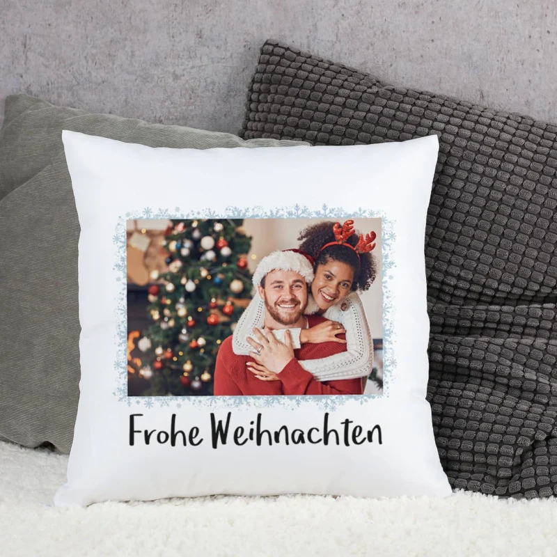 Kissen mit Foto als Weihnachtsgeschenk