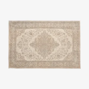 PEARL vævet bomuldstæppe - 160x240 - sand/beige - nordal.dk