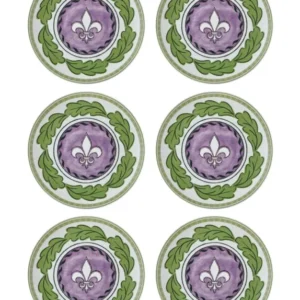 Provence Lavender Cake Plate Set of 6 19 cm PRC001 - Exporgin - Global Shopping Site