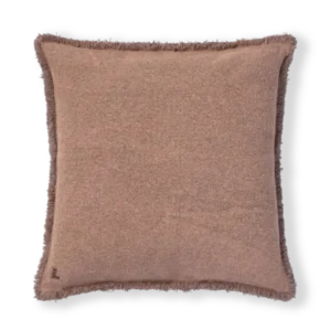 STONEWASHED SQUARE CUSHION SOIL BROWN