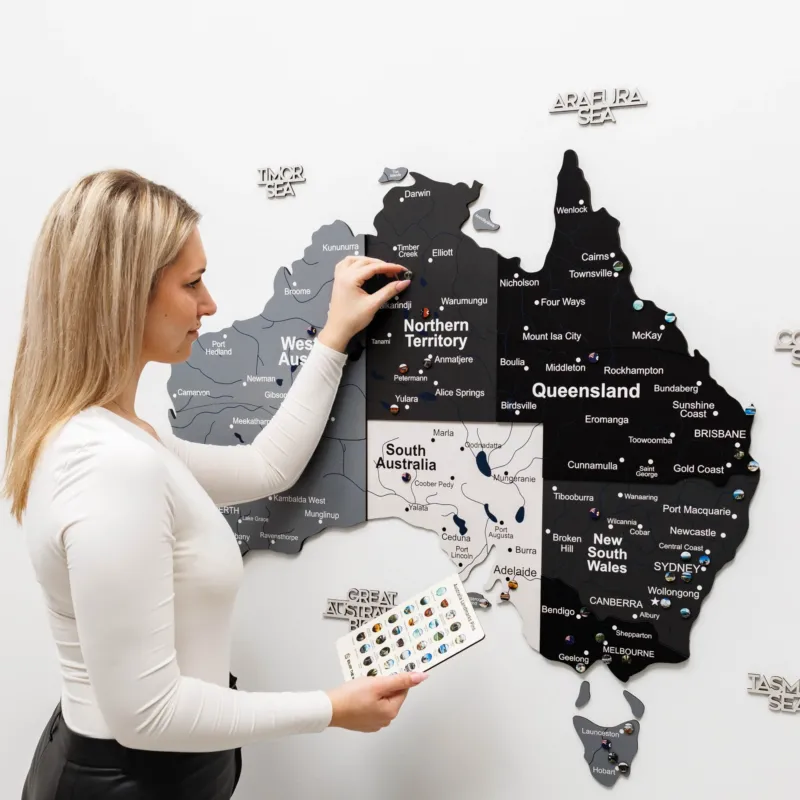 3D Wooden Map of Australia - Nordik by Enjoy The Wood