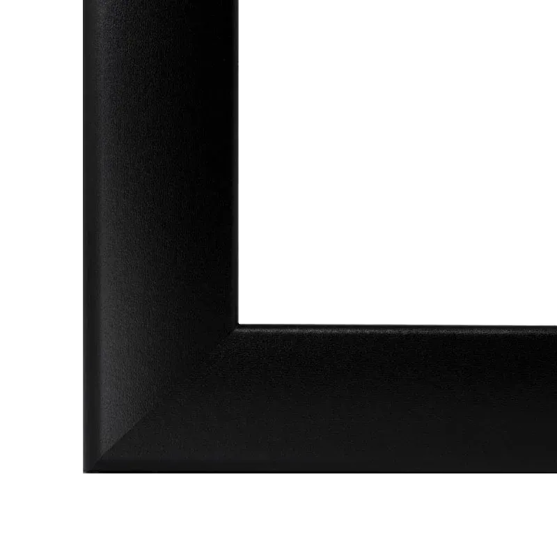 Bilderrahmen mit 35 mm breiter Rahmenleiste in Schwarz – ideal für Fotos und Kunstwerke.