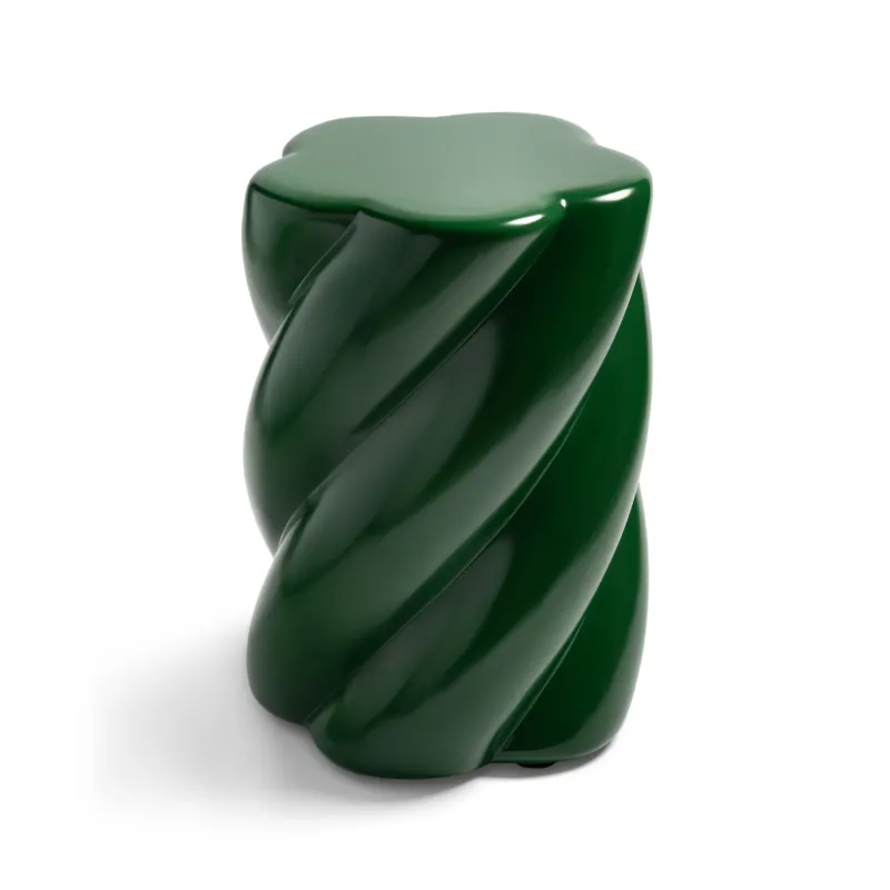 Hocker „Marshmallow“ – skulpturaler Design-Stool in Grün