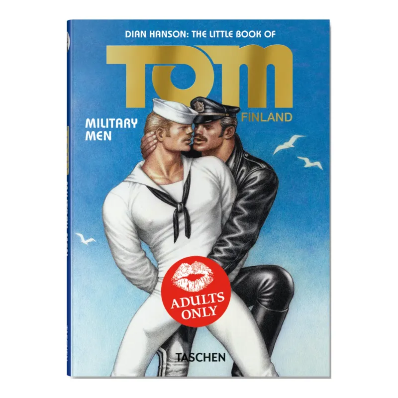 Cover des Buches The Little Book of Tom Military Men mit militärischen Figuren von Tom of Finland