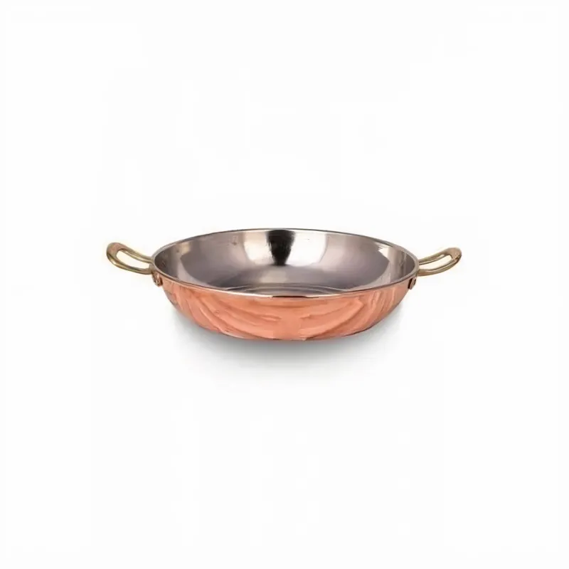 Turna Bakır – Hand - Hammered Copper Pan – Traditional Turkish Artisan Cookware – 16.8/23.5 cm - Exporgin | Türkiye Comes to You
