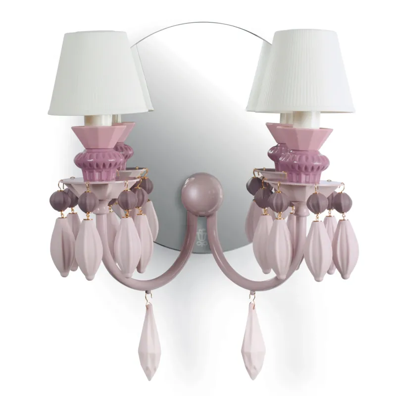 Wandleuchte BELLE DE NUIT in Pink von Lladró