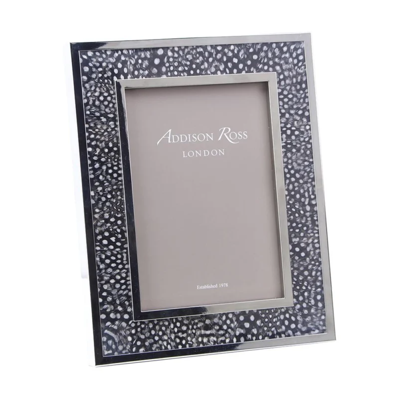Windsor Spotty Feather & Silver Photo Frame - Addison Ross Ltd UK