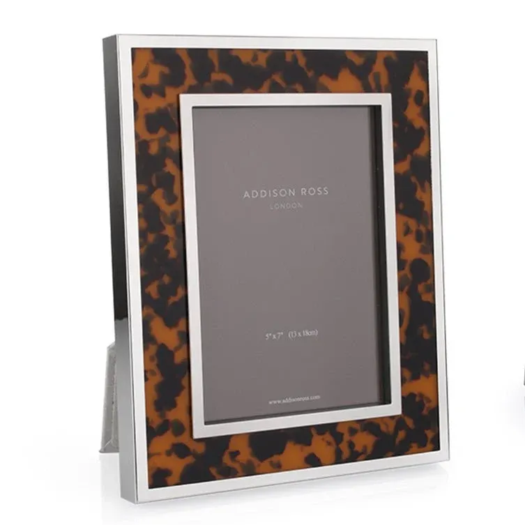 Windsor Tortoiseshell & Silver Photo Frame - Addison Ross Ltd UK